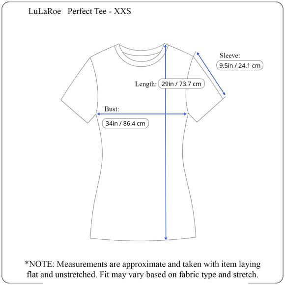 LuLaRoe Perfect T XXS Feather Grey Yellow Blue Boho Tribal Swing Tunic Tee Top - Picture 5 of 8